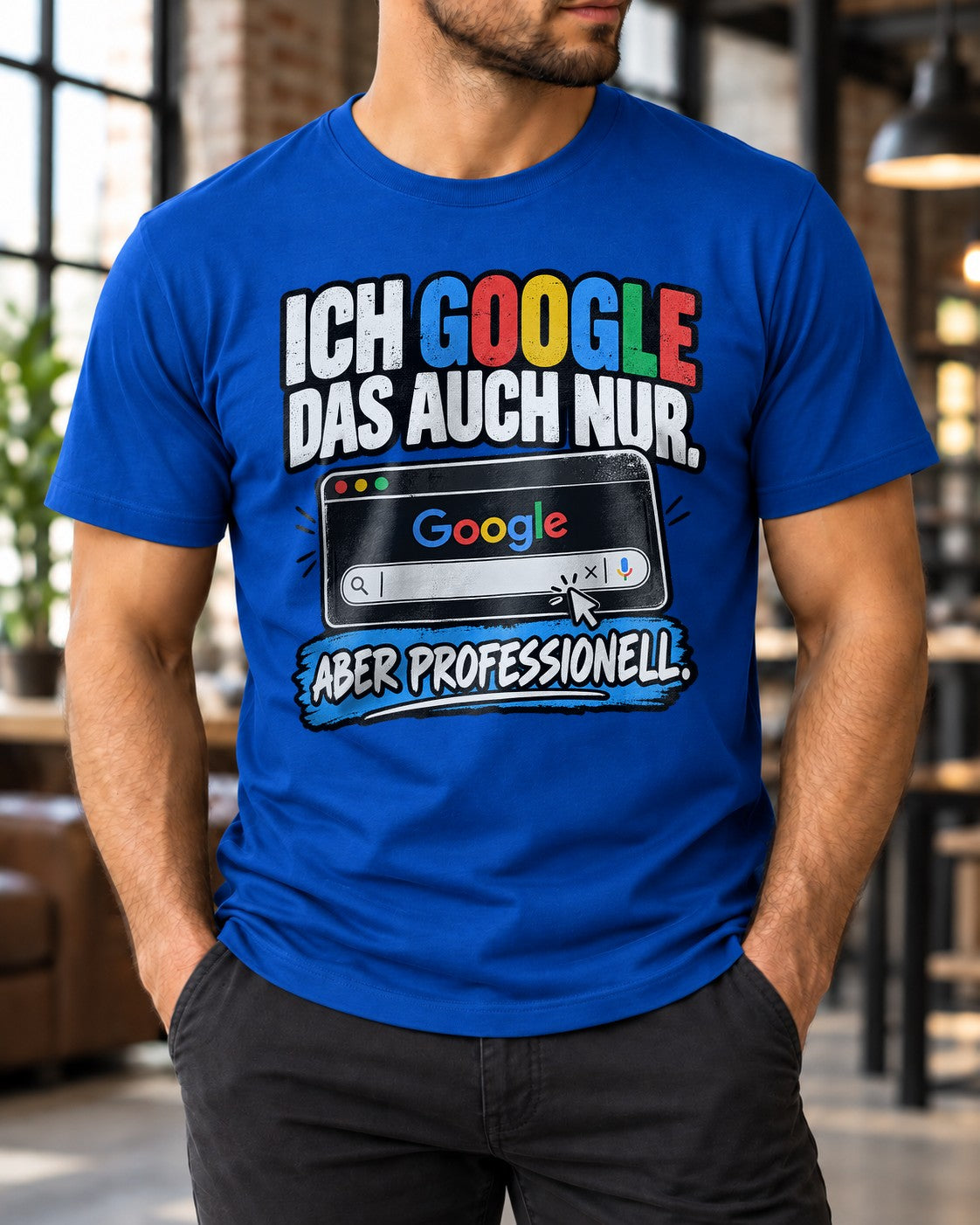 Ich google das auch nur aber professionell T-Shirt lustig, Google Spruch Shirt, Büro Humor Geschenk für Kollegen