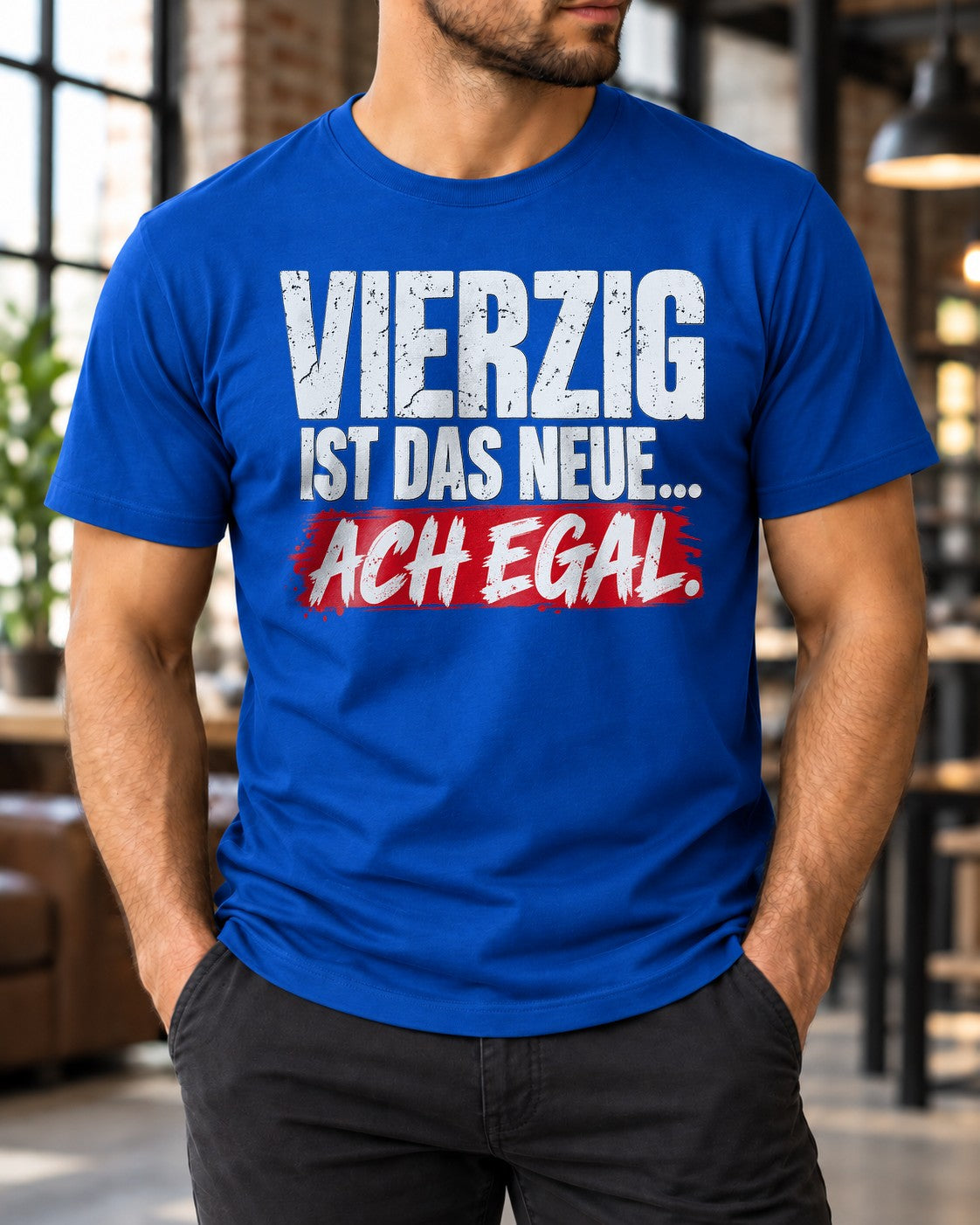 Camiseta «Cuarenta es el nuevo, qué más da», camiseta divertida con mensaje para un 40.º cumpleaños para hombre y mujer, regalo sarcástico