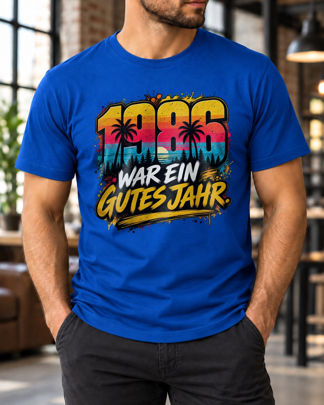 1986 war ein gutes Jahr T-Shirt Herren Vintage Retro Geburtstag 1986 Shirt Geschenk zum 39 Geburtstag Achtziger