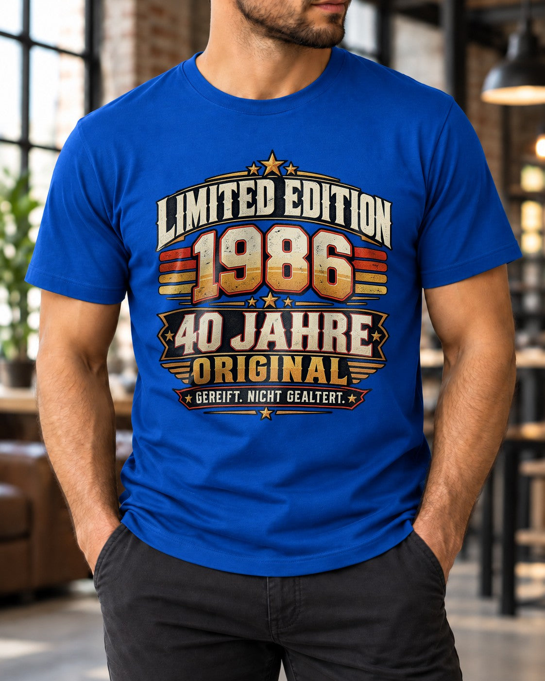 40. Geburtstag T-Shirt Herren 1986 Limited Edition 40 Jahre Original Geschenk Geburtstag Mann Vintage