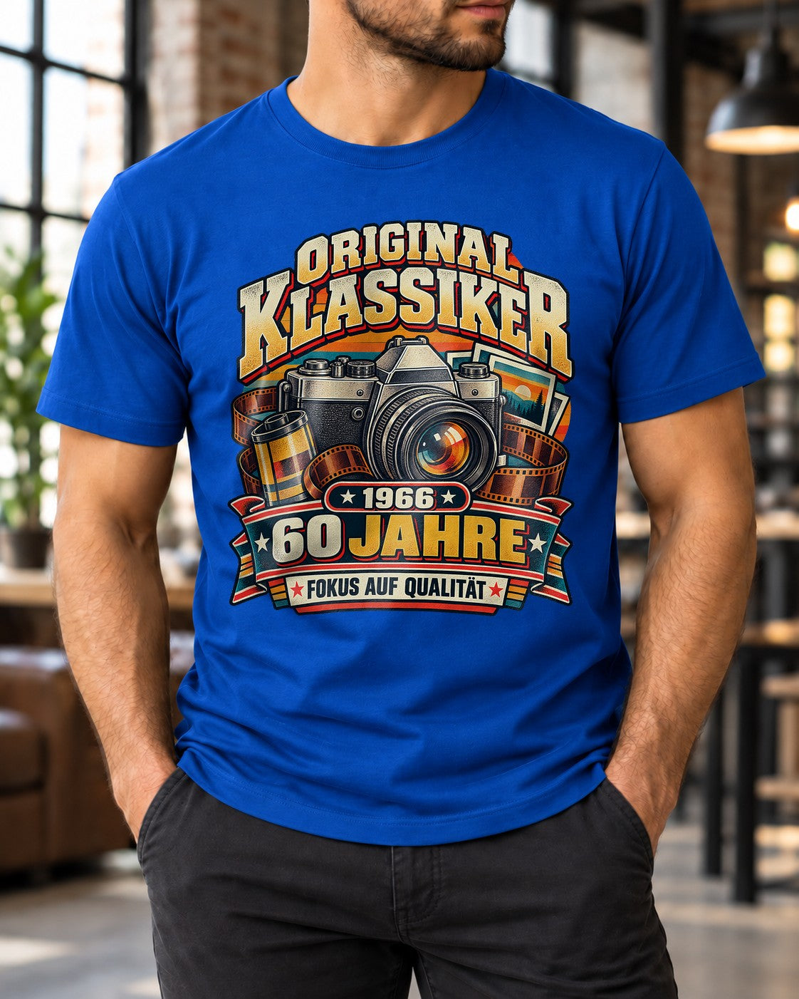 Clásico original 1966 60 años camiseta fotógrafo cámara cumpleaños regalo vintage para el 60.º cumpleaños hombres y mujeres
