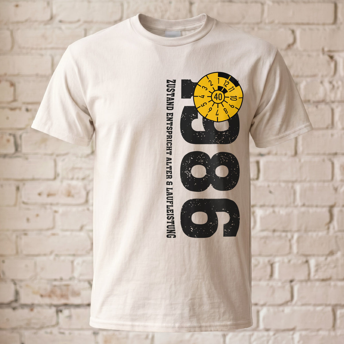 40. Geburtstag TÜV T-Shirt 1986 – Youngtimer in Bestform – Lustiges Männer Geschenk zum Vierzigsten – Personalisiertes D