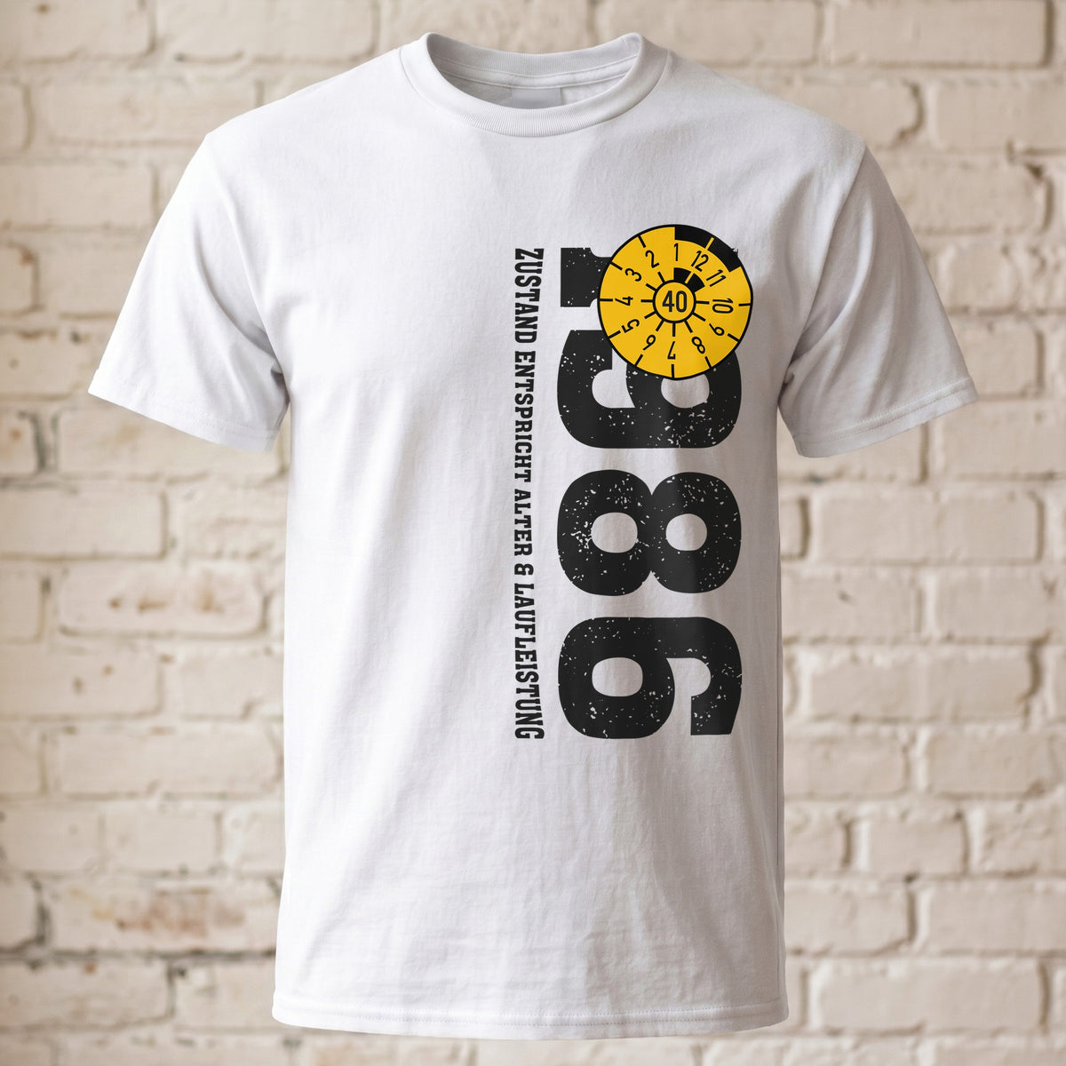 40. Geburtstag TÜV T-Shirt 1986 – Youngtimer in Bestform – Lustiges Männer Geschenk zum Vierzigsten – Personalisiertes D