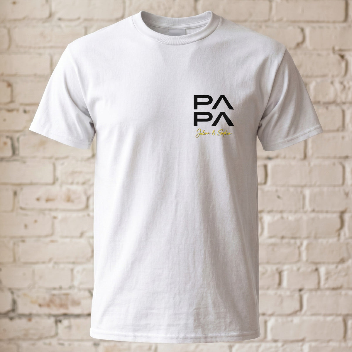 Das perfekte Geschenk für Väter: Personalisiertes Papa-Shirt mit Namen der Kinder