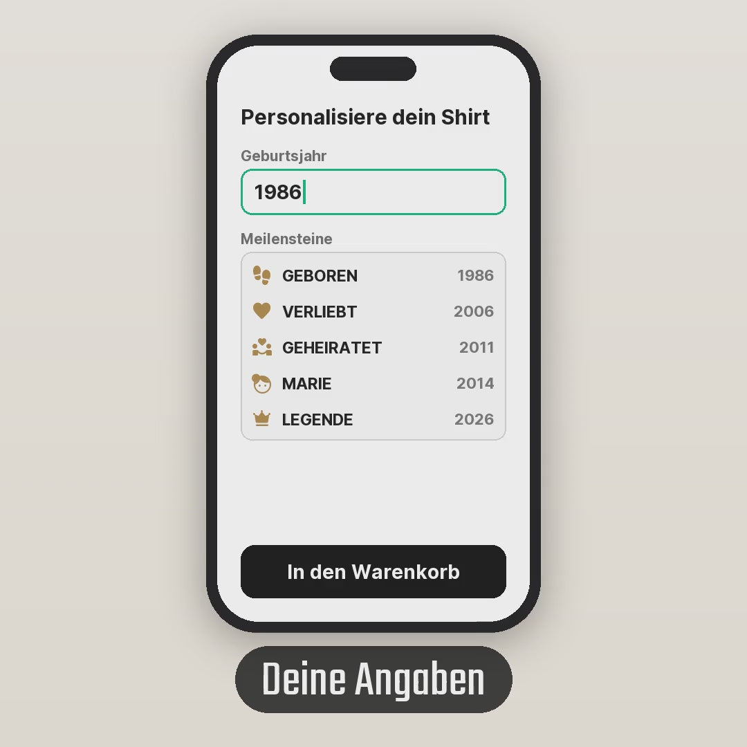 Personalisiert Geburtstag Shirt mit Namen Jahr Alter, Limited Edition T-Shirt, Geschenk zum Geburtstag individuell